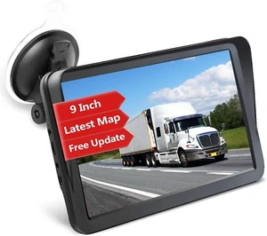 Sat Nav, 9" HGV, Motorhome, Caravan Satnav 2025 Europe UK Ireland Maps GPS - Picture 1 of 7