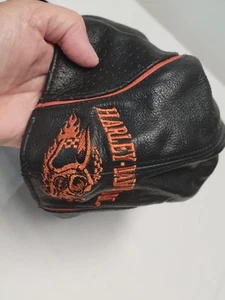 Men’s Embroidered Genuine Leather Harley Davidson Headband Warthog Size Large - Picture 1 of 10