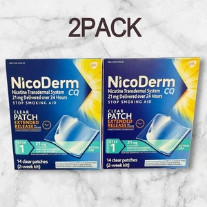 2er Pack - Nico-Derm CQ Stop Smoking Step 1 Pflaster 2 Wochen - Bild 1 von 4