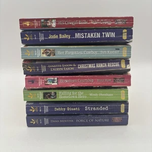 Love Inspired Books Novels Lot of 9 Larger Print Heartwarming Romance Paperback - Picture 1 of 17