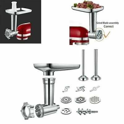 Batidora de pie para KitchenAid nueva picadora de carne de metal embutidora tampón accesorios - Imagen 1 de 4