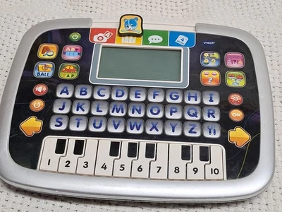 VTech Play Smart Preschool Laptop with Piano Keyboard, Black New batteries - Image 1 of 4