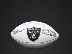 Fútbol americano Raider autografiado Cliff Branch con inscripción "SB 11, 15, 18" JSA FF35748 - Imagen 1 de 6
