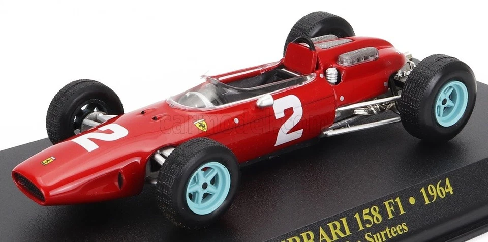 MODELLINO AUTO STATICO ATLAS FERRARI F1 158 N.A.R.T SURTEES 1964 MODELLISMO 1/43 - Immagine 1 di 1