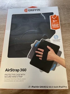Griffin AIRSTRAP360 Case w/ Hand Strap for iPad Air (2019) & 10.5 In iPad Pro - Picture 1 of 4