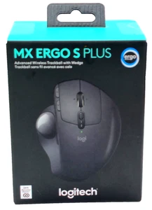 Logitech MX Ergo S Plus Wireless Trackball Mouse with Wedge Open Box - Picture 1 of 11