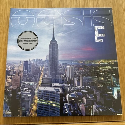Oasis - Standing On The Shoulder Of Giants Silver Vinyl LP 25th Anniversary Mint - Image 1 of 3