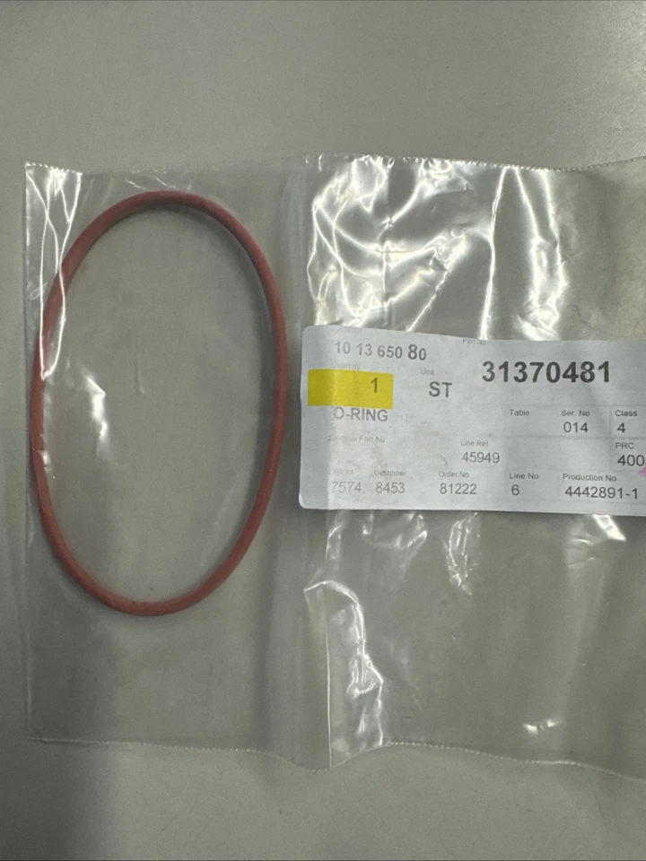 Junta tórica resonador de admisión de aire del motor original Volvo de fábrica S60 XC90 31370481 Foto 1 de 1