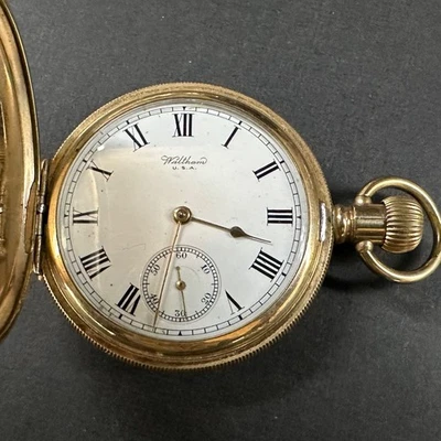 Antique 1917 Waltham Pocket Watch Gold Filled Hunter Grade: 625, 17j - Image 1 of 4