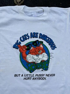 VTG Sex Sexy Shirt Mens L Funny Parody 90s 80s Cotton Retro Inappropriate - Picture 1 of 6