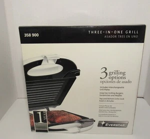 Everstar Drei-in-Eins Grill, Vintage Modell: 358900, austauschbare Grillplatten - Bild 1 von 5