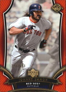 2005 Sweet Spot Gold Boston Red Sox Baseball Card #89 Johnny Damon /599