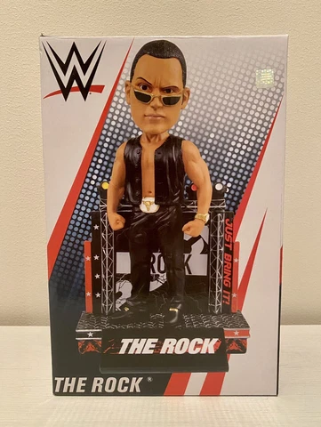 Dwayne Johnson "The Rock" Attitude WWE Bobblehead (FOCO) Wrestling Legend NIB Cover