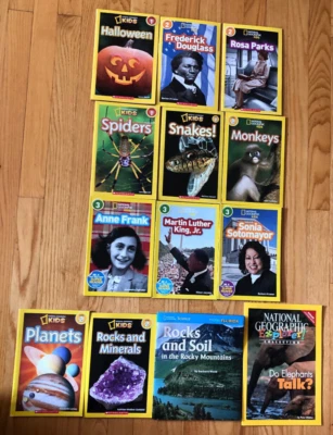 13 Levels 1, 2, 3 National Geographic Kids Reader Books Rocks Animals ++ - Image 1 of 4