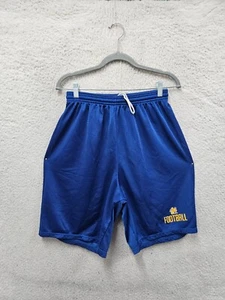Alleson Athletic Boys Shorts Large Blue Polyester Football Lined Activewear - Picture 1 of 18