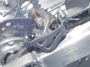 Works Al Rear Brake Caliper Guard for Honda XR650R 02-07 - Picture 1 of 5