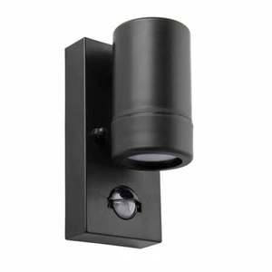 Luz de Pared SAXBY ICARUS Negra Exterior LED GU10 1Lt PIR Grado Marino IP44 81010 - Imagen 1 de 4