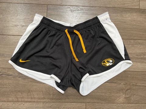 Missouri Tigers MIZZOU Nike Reversible Shorts Womens  Mizzou Black Gold Large Cover