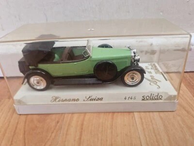 1/43 Solido Età D'O - Classico Hispano Suiza Verde Pressofuso Auto Rif. 4145 - Immagine 1 di 3