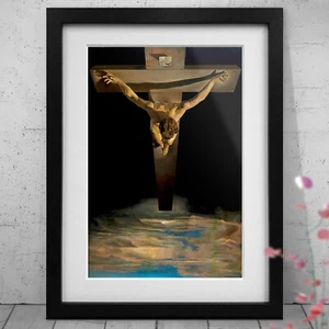 Salvador Dali Christ of Saint John of the Cross Three Print Three Framed Options - Picture 1 of 10