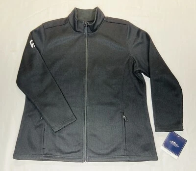 Charles River Apparel 女式 Heritage 罗纹针织夹克,尺寸 2XL,全新 — 第 1/4 张图片