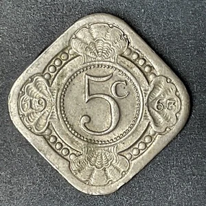 NETHERLANDS ANTILLEN 1967 COIN 5 CENTS World foreign coins Nederlandsen - Picture 1 of 3