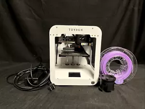 OCCASION Toybox Imprimante 3D Meilleure pour Enfants Couleur Blanc avec Filament Violet - Photo 1/6
