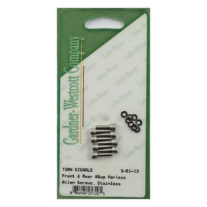 Kit de montaje de lentes de giro Allen de acero inoxidable para Harley Davidson (1986-2021) - Imagen 1 de 1