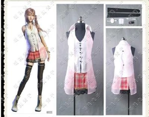 Final Fantasy XIII FF13 Serah Farron Cosplay Costume Game Outfit - Picture 1 of 4