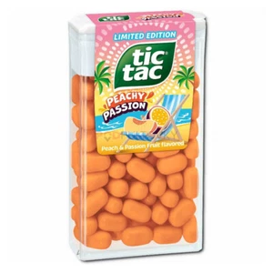 Tic Tac Peachy Passion 54g Candy Flavour Peach & Passion Fruit Ferrero - Picture 1 of 1