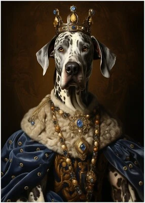 Great Dane Royal Queen Jigsaw Puzzle 300/500/1000 Piece - Image 1 of 3