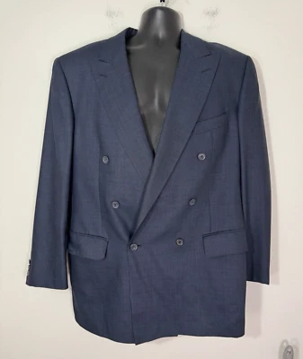 Blazer Ermenegildo Zegna para Hombres Chaqueta de Lana Seda Lujo Neiman Marcus Pit: 23.5" Foto 1 de 4