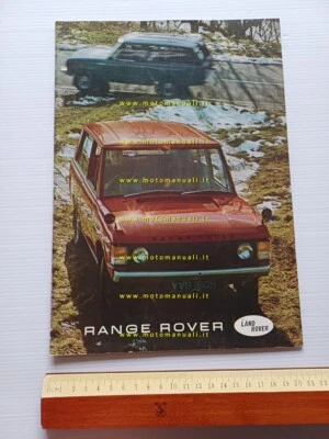 Range Rover 1a serie 1970 depliant originale italiano - Immagine 1 di 4