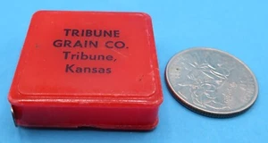Vintage Advertising Tape Measure TRIBUNE GRAIN CO. TRIBUNE KANSAS  - Picture 1 of 3