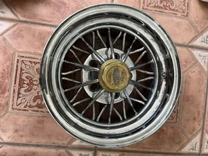 Vintage Cragar STAR WIRE Chrome Gold 14”x7” 4.75 Lug Bolt 30 Spoke Rim 5 Lugs #2 - Picture 1 of 20