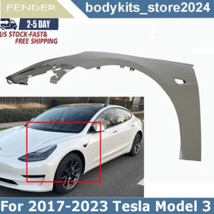 NEW Fender For 2017-2023 Tesla Model 3 Front Driver Side Primed Steel 1081401E0D - Picture 1 of 14