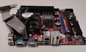 Scheda Madre MSI MS-7529 Ver.1 LGA775 CPU Intel Core 2 Duo E8200, 2x2GB DDR2 RAM - Foto 1 di 5
