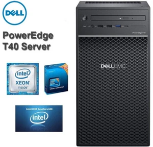 2020 Dell Power Edge T40 Intel Xeon E-2224 3.5G 8GB DDR 1TB HDD NO OS - Picture 1 of 1