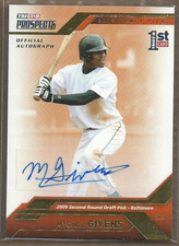 2009 TRISTAR Prospects Plus Autographs Gold #43 Mychal Givens 3/50 Auto