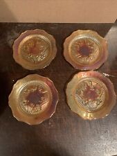 Carnival Glass 5 1/2 Inch Plates Set Of 4