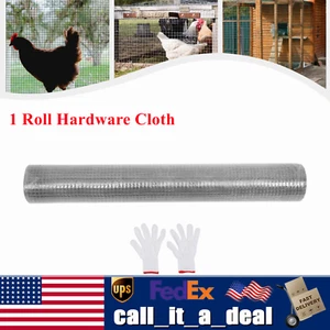 36"x50' 1/4 Inch Hardware Cloth Galvanized Chicken Wire Welded Fence Mesh Roll? - Picture 1 of 13