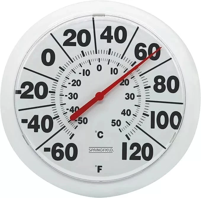 Springfield Indoor Outdoor Big and Bold Dial Thermometer, Wireless Thermometer w - Image 1 of 4