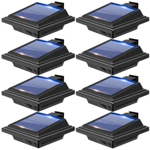 Lámpara de pared solar 40LEDs lámpara de canalón para exterior sensor de luz iluminación de jardín - Imagen 1 de 22