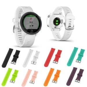 Wrist Silicone Colorful Band Strap For Garmin Forerunner 245/Vivoactive 3 Music - Picture 1 of 21