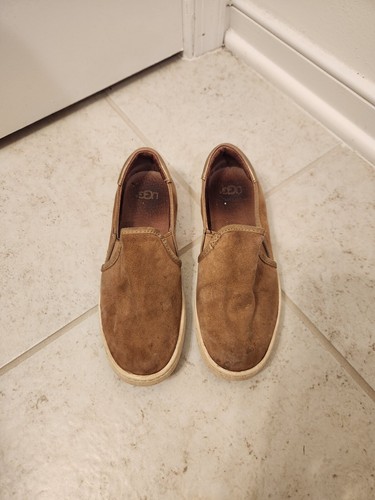 Scarpe UGG Cas mocassini scarpe sneakers comode marrone oro scamosciate taglia 5