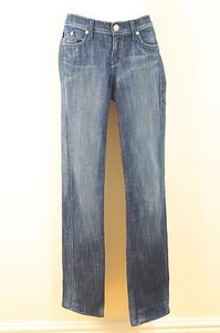 ROCK & REPUBLIC Blue Denim Embroidery Branded Pocket Straight Leg Jeans Sz:29 - Picture 1 of 6