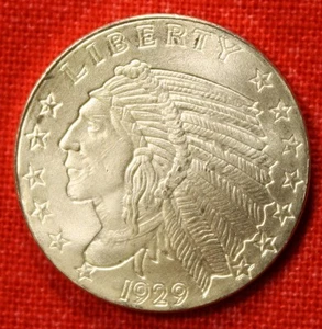 1/10 OZ Incuse Indian design .999 Silver round Bullion Uncirculated A1 - Picture 1 of 2