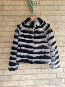 Saga Furs Rex Rabbit Short Coat Size Small Stunning Luxury - Picture 1 of 16