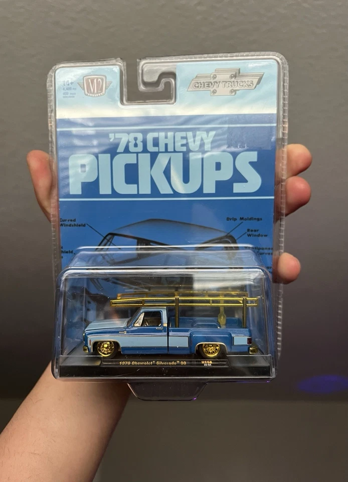 M2 Machines REG and CHASE Chevy Pickups Silverado 30 Dually Hobby Lobby - Image 1 of 1