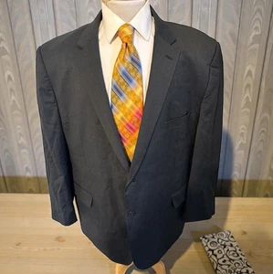 Jos A Bank Mens 52R Wool Tailored Slim Fit Sport Coat Jacket Blazer Big & Tall - Picture 1 of 11
